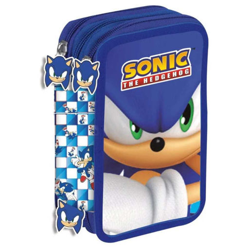 Picture of SONIC 3 ZIP FILLED PENCIL CASE